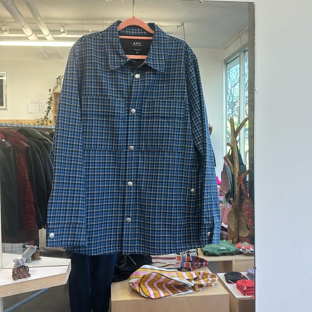 Apc plaid shirt jacket